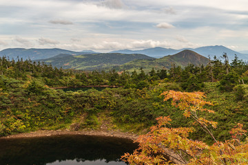 Towada Hachimantai National Park in early autumn