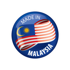 Malaysia flag, vector illustration on a white background.