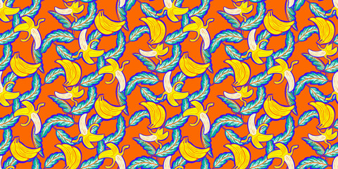 seamless pattern with bananas