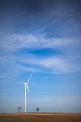 Fototapeta premium paysage d'éoliennes en Bourgogne