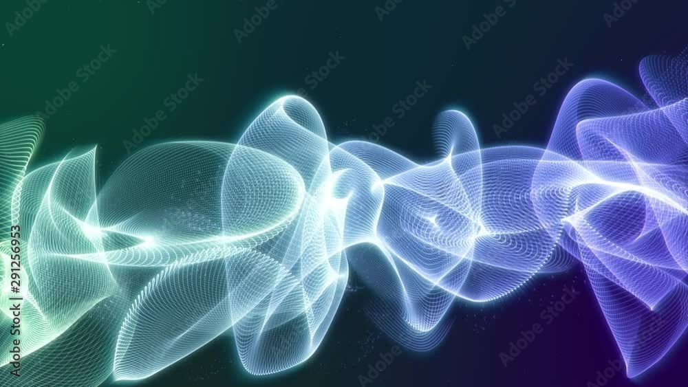 Poster science wireframe plasma scifi digital technology in galaxy 4k motion graphic design. power loop glo