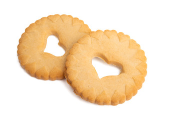 cookies with heart isolated