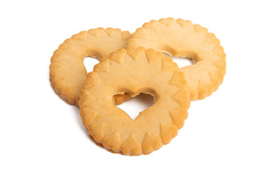 cookies with heart isolated