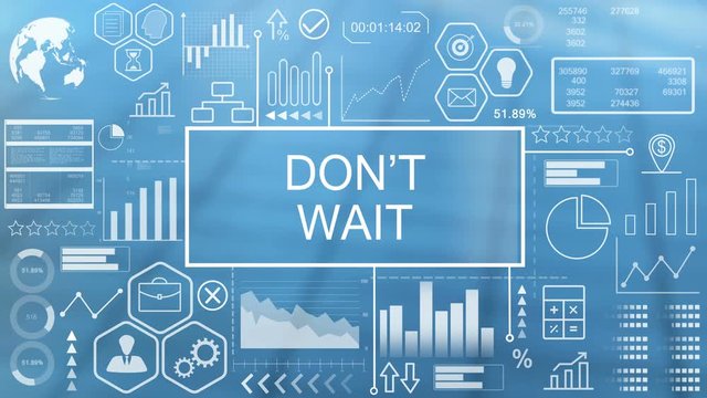 Don't Wait, Animated Typography
