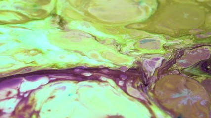 Slow Motion Macro Abstract Pattern Artistic Concept Surface Moving Surface Liquid Paint Splashing Art Design