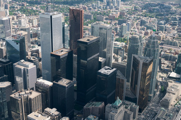Fototapeta premium Aerial view of Toronto city skyline, Canada