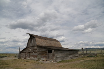 Fototapeta na wymiar mormon house in USA grand teton national park