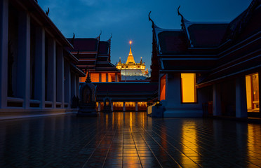 Wat Saket, The Golden Mount Temple, Bangkok, Thailand.