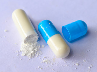 pills isolated on white background