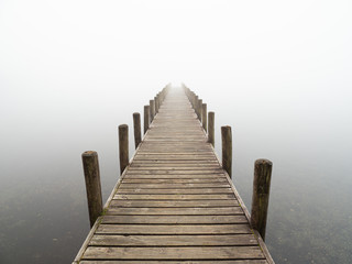 Jetty in the mist