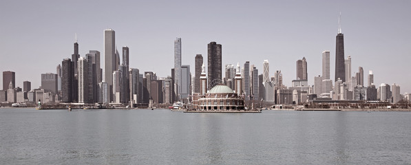 Chicago city skyline