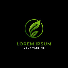 Fototapeta premium Leaf logotype vector template