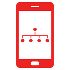 Netzwerk und Smartphone