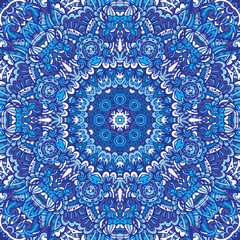 Abstract geometric mosaic vintage seamless pattern ornamental.