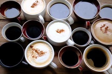 Obraz na płótnie Canvas cups of coffee