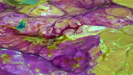 Slow Motion Macro Abstract Pattern Artistic Concept Surface Moving Surface Liquid Paint Splashing Art Design
