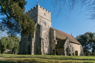 Fototapeta na wymiar St Mary's Church, Thurnham, Kent, UK