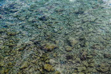 Background of the Red sea water surface and bottom