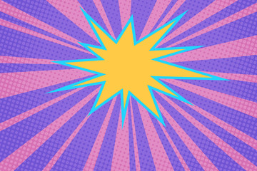 Comic bubble sharp star