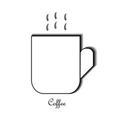 Hot Coffee cup vector. World coffee day icon.