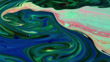 Slow Motion Macro Abstract Pattern Artistic Concept Surface Moving Surface Liquid Paint Splashing Art Design