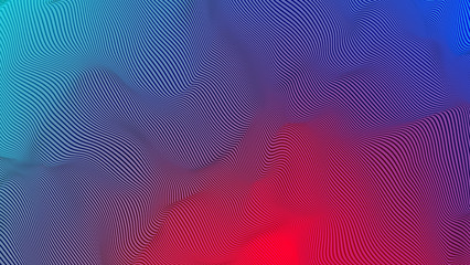 Illustration of bright color abstract background with lines gradient texture for minimal dynamic cover design