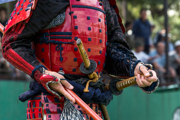 赤備の鎧武者