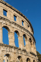 Fototapeta premium External walls of Pula Arena (Arena di Pola), Pula, Croatia - Image