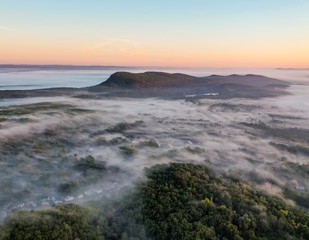 Holyoke Mt Tom During a Foggy Morning 