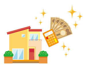 住宅 家 イラスト 一軒家 マイホーム シンプル お金 電卓 Wall Mural Nisi 住宅 家 イラスト 一軒家 マイホーム シンプル お金 電卓 Wall Mural Nisi