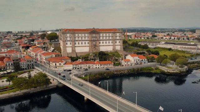 Aerial View of Vila Do Conde In Portugal