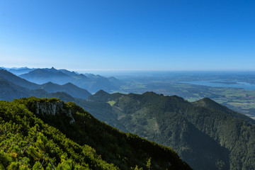 Blick vom Hochfelln nach Westen
