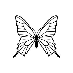 Butterfly logo design vector. Butterfly logo template illustration