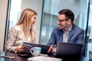 Business people in modern office
