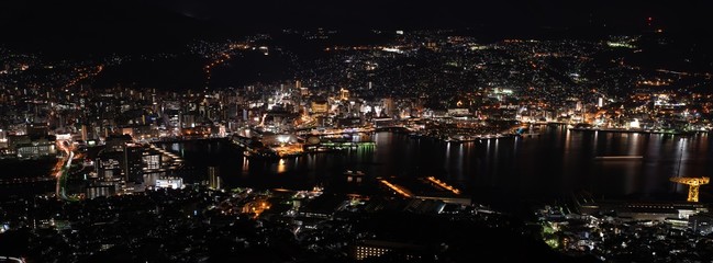 稲佐山から観る長崎の夜景