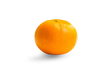 Orange on white background