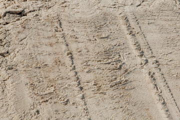 Fine beach sand in the summer sun