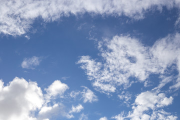 blue sky and white clouds