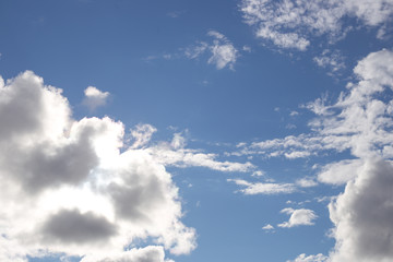 blue sky with white clouds