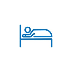 Fototapeta premium hotel, homestay accommodation icon Logo illustration. vector Icons Set Outline. Simple Modern graphic flat design design concepts. 