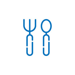 food culinary icon Logo illustration. vector Icons Set Outline. Simple Modern graphic flat design design concepts. 