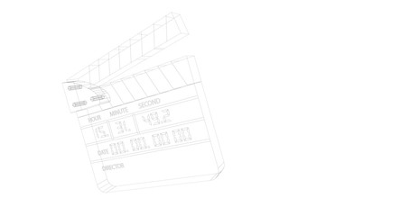 icona, cinema, wireframe