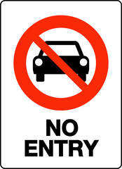 No entry Sign.  Stop Sign vector illustration