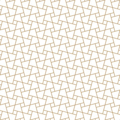 Seamless arabic geometric ornament in brown color.