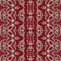 Ethnic seamless pattern. Geometric ornament background. Hand drawn fabric.