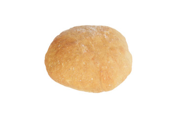  isolated ciabatta bread roll