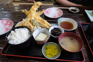 穴子天ぷら定食