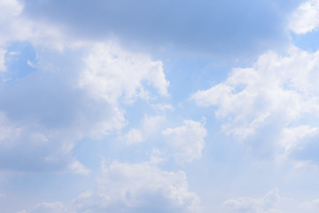 The nature of blue sky with cloud in the morning.