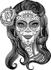 sugar skull lady