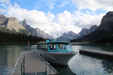 Docks At Spirit Island, Jasper National Park, Alberta